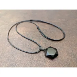 Schwarzer Obsidian Ster Anhänger