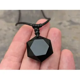 Schwarzer Obsidian Stern Anhänger: Schutz vor negativer Energie
