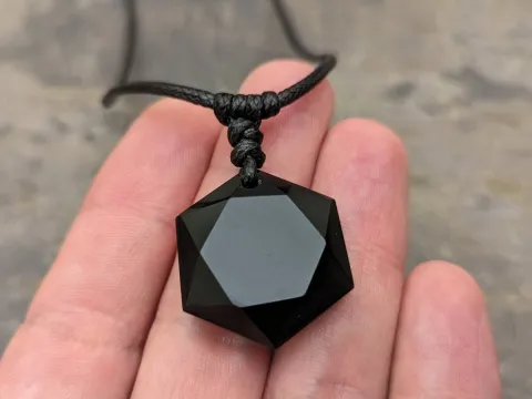 Schwarzer Obsidian Stern Anhänger: Schutz vor negativer Energie
