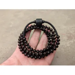 Om Mani Padme Hum Armband & Kette 2-in-1 mit Dzi Stein