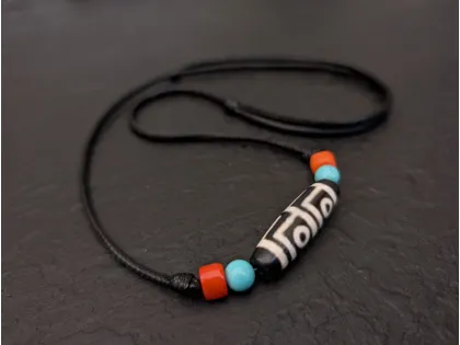 Collana Dzi 4 Occhi Pietra Dzi
