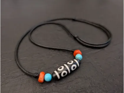 Collana Dzi 8 Occhi Pietra Dzi