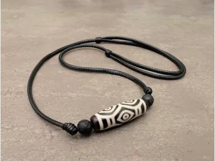 Collana Pietra Dzi Occhio di Drago