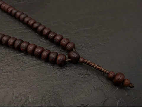Vintage Phoenix-Eye-Mala aus Nepal, 108 Gebetsperlen