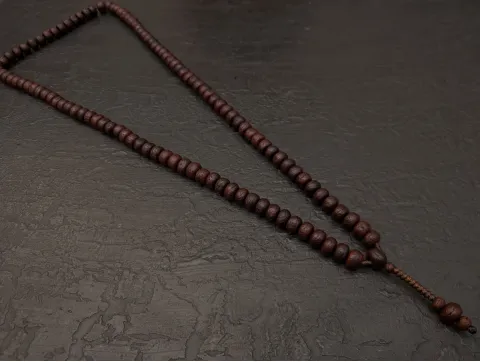 Vintage Phoenix-Eye-Mala aus Nepal, 108 Gebetsperlen