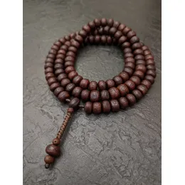 Vintage Phoenix-Eye-Mala aus Nepal, 108 Gebetsperlen