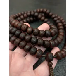 Vintage Phoenix-Eye-Mala aus Nepal, 108 Gebetsperlen