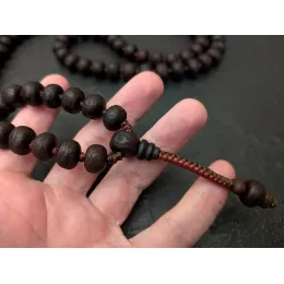 Vintage Phoenix-Eye-Mala aus Nepal, 108 Gebetsperlen