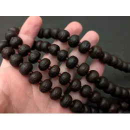 Vintage Phoenix-Eye-Mala aus Nepal, 108 Gebetsperlen
