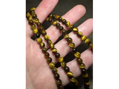 Tigerauge Mala Kette mit Gebetsmühle