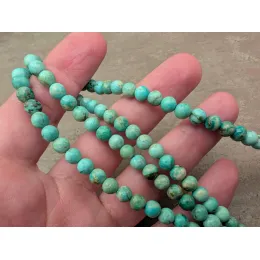 Natürlicher Türkis-Mala-Kette (Rosenkranz) mit 108 Gebetsperlen