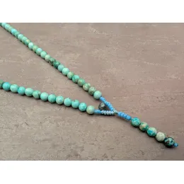Natürlicher Türkis-Mala-Kette (Rosenkranz) mit 108 Gebetsperlen