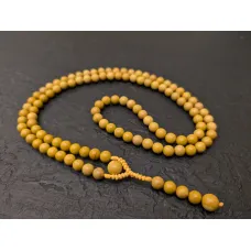 Gelber Jaspis Mala mit 108 Perlen