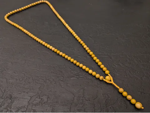 Gelber Jaspis Mala mit 108 Perlen