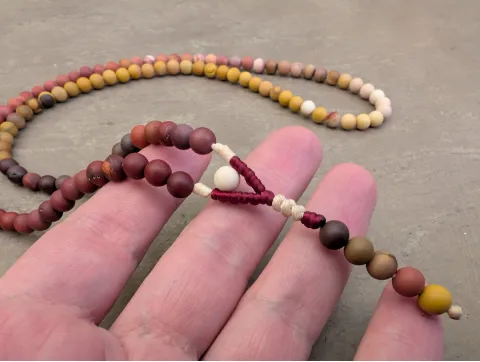 Gradient Picasso Jaspis Mala Kette