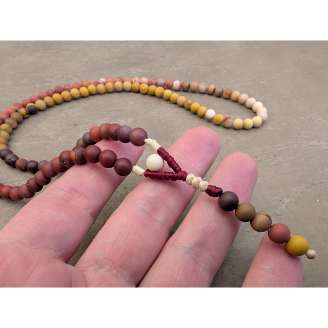 Gradient Picasso Jaspis Mala Kette