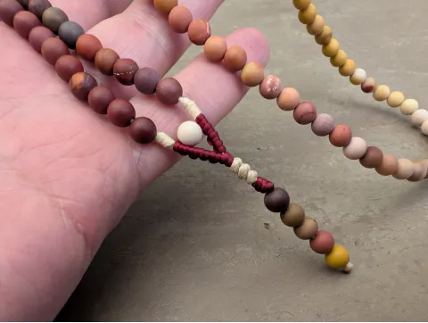 Gradient Picasso Jaspis Mala Kette