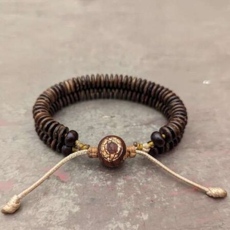 Dzi Armband 3 Augen Dzi-Stein