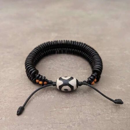 Dzi Armband 3 Augen Dzi-Stein