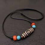 Nepal Dzi Stein Halskette 3 Augen kaufen