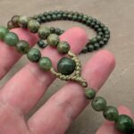 Jade-Nephrit Mala kette