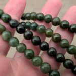 Jade-Nephrit Mala kette