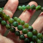 Jade-Nephrit Mala kette