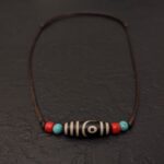 Dzi Kette 2 Augen echt achat stein