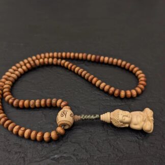 Wacholder Mala Kette mit Buddha