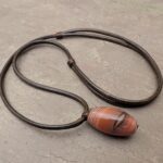 Halskette mit Botswana-Achat Anhänger