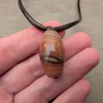 Halskette mit Botswana-Achat Anhänger