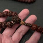 Rudraksha Mala Kette 108 Perlen Gebetsperlen