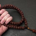 Rudraksha Mala Kette 108 Perlen Gebetsperlen