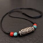 Dzi Stein Halskette Drachenauge