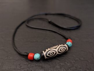 Dzi Stein Halskette Drachenauge