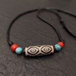 Dzi Stein Halskette Drachenauge