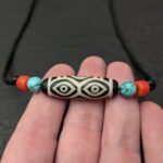 Dzi Stein Halskette Drachenauge