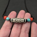 Dzi Stein Halskette Drachenauge