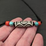 Dzi Stein Halskette Drachenauge